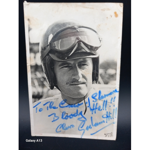 1102 - A Collection of Vintage signed Photos to include Graham Hill former World Champion