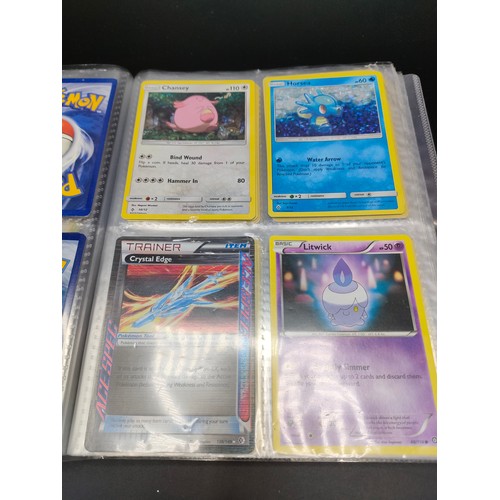 104 - Album of basic, stage1 & 2 pokemon cards includes Pinsir, Eevee, hornsea, , Dratini, nidoqueen and m... 