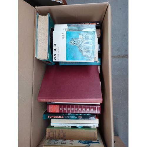 127C - Eight boxes of antique & crime books to include Agatha Christie and Ngaio marsh and many more