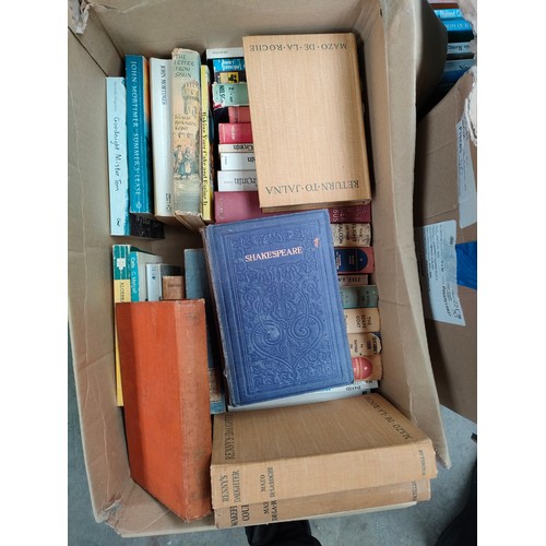 127C - Eight boxes of antique & crime books to include Agatha Christie and Ngaio marsh and many more