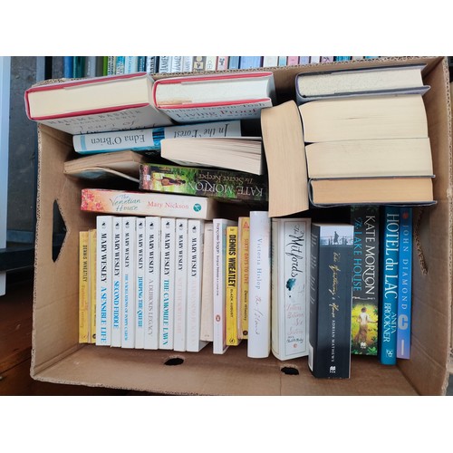 127C - Eight boxes of antique & crime books to include Agatha Christie and Ngaio marsh and many more