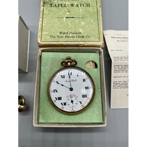 163 - Antique Trans Pacific 21 jewel pocket watch- comes with box and booklet. Together with an antique 19... 