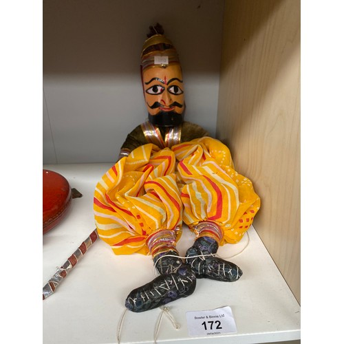 172 - A Vintage Indian puppet.