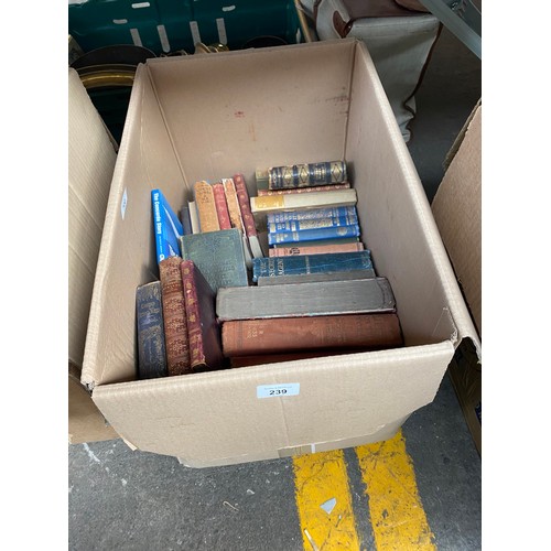 239 - A Box of mixed genre books to include Cowper's Poetical Works, The Collected Ghost Stories of M.R. J... 