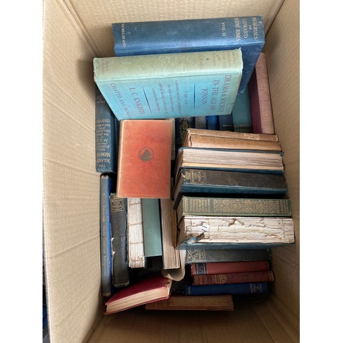 241 - A Box of antique books to be include poetry, Byron's life & work, Alice's Adventures in Wonderland 1... 