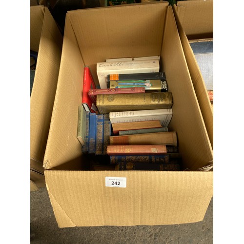 242 - A Box of mixed genre books.