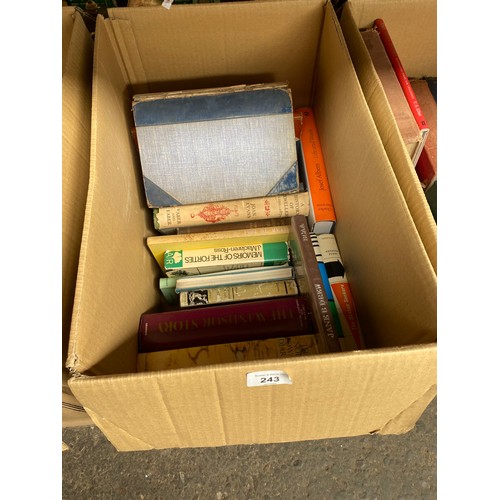 243 - A Box of books includes the Windsor story, Joseph Albers life and work, A history of jewellery 1100-... 