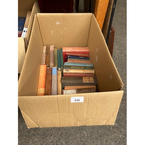 245 - A Box of old antique books to includes eight cousin's, A old fashioned girl by LM Alcott