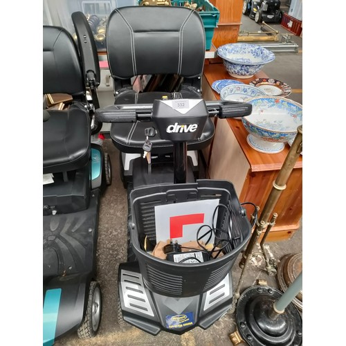 332 - Disability scooter, comes with key and charger [Not tested]