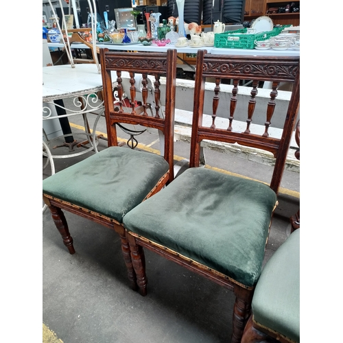 390 - A Pair of 19th century oak chairs