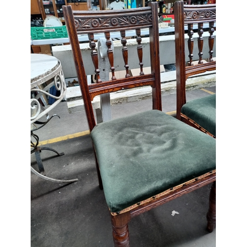 390 - A Pair of 19th century oak chairs