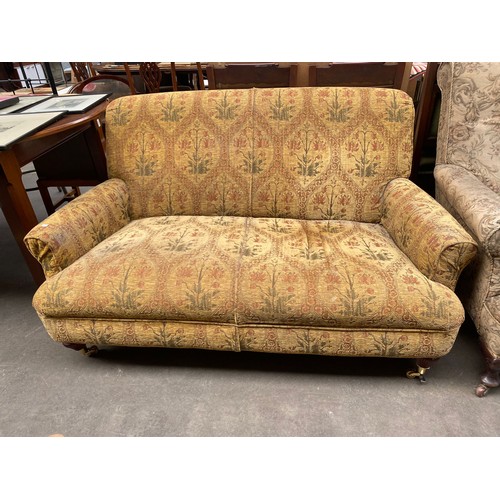 396 - Antique style two seater sofa