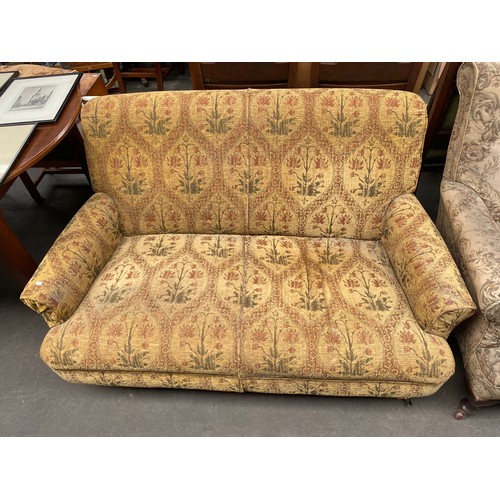 396 - Antique style two seater sofa