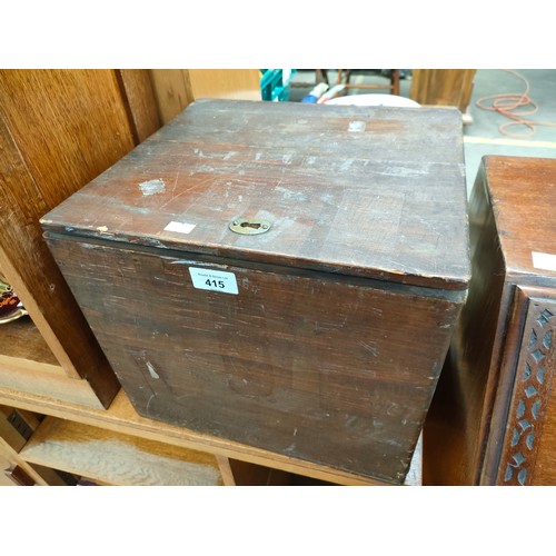 415 - Antique Display box with fitted interior