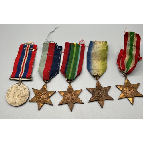 64 - Five WW2 Medals- Four Star medals.