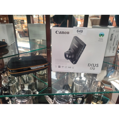 Cavo USB SvediTec Per Fotocamera Digitale Canon Ixus 170, Mini USB B A USB A, 2 Metri, Ricambio IFC-400PCU, Trasferimento Dati