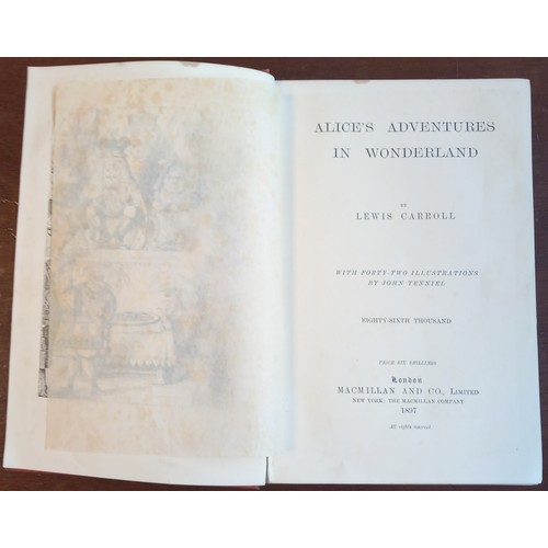 1099 - Alice's Adventures In Wonderland by Lewis Carroll, London, 1897 edition [Rare and Antique Book] Publ... 