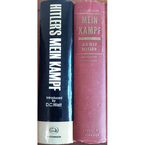 1106 - Two Copies, Of Mein Kampf, By Adolf Hitler, Complete and Unabridged, Fully Annotated Reynal & Hitchc... 