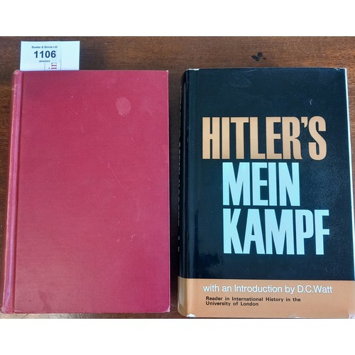 1106 - Two Copies, Of Mein Kampf, By Adolf Hitler, Complete and Unabridged, Fully Annotated Reynal & Hitchc... 