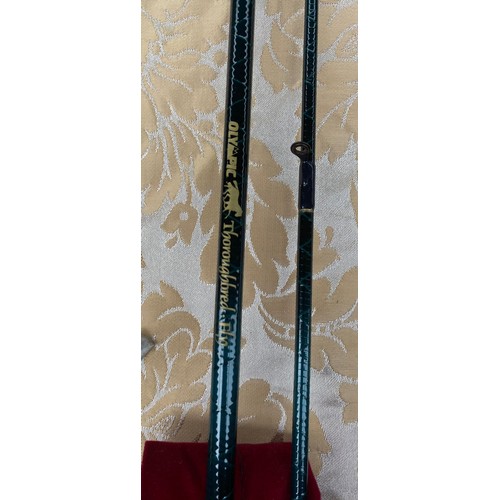 70 - Olympic Thoroughbred carbon fly rod and Silstar GT spinning rod and bags