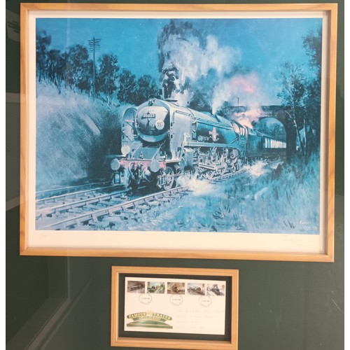 75 - Limited print ''Port Line'' by Terence Cuneo. 
Print 103/850, Signed by the artist.
Depicting S.R Me... 