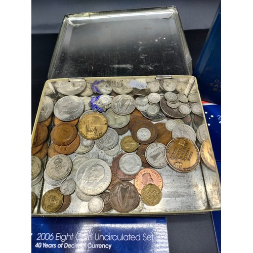 92 - A box of collectable coins and post office savings bank