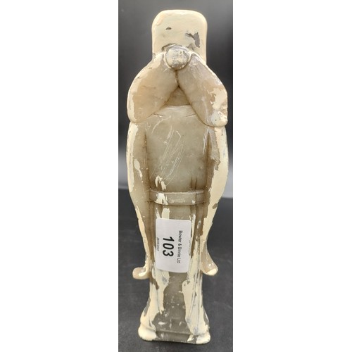 103 - Chinese soapstone Scholar figure