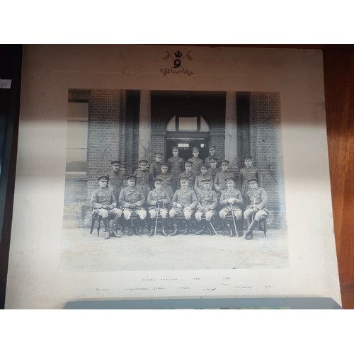 115 - A German soldiers framed service print, military photograph and two books titled Hitlerjugend and Mi... 