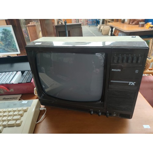 183 - Vintage Acorn electron computer with games , Rotel RD15f Stereo Cassette player, Binatone radio alon... 