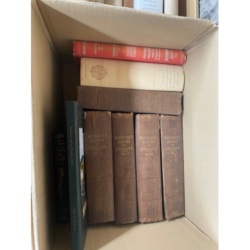 647 - 4 Boxes of books to include King emperors jubilee, antique books and many more