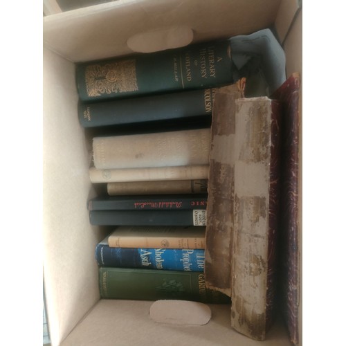 648 - 4 Boxes of antique and modern books includes gardening , scotland history book and many more