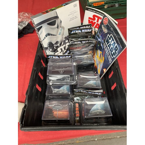 49A - A Crate of Star Wars the official model vehicles collection with books