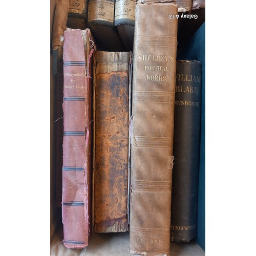 1135 - A Collection of 45 vintage Books to include: 

The Works Of Masson Vol 1 to 111, By David Masson, Ed... 