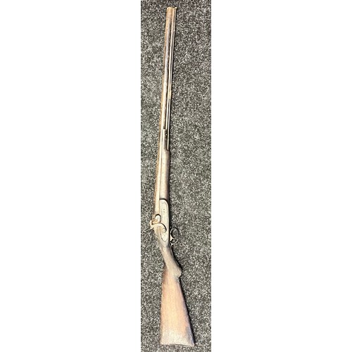 8047 - 19th century musket rifle, Has push rod present. [114cm in length]