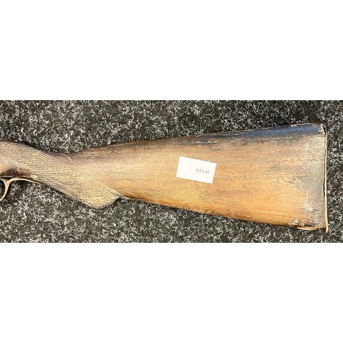 8047 - 19th century musket rifle, Has push rod present. [114cm in length]