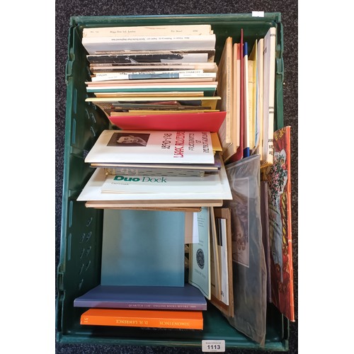 1113 - Box of Books of mixed topics include various pamphlets The Wanderer and other Poems, The Romantics -... 