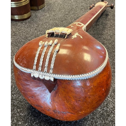 223 - Bina Indian Tanpura musical stringed instrument. [135cm in length]