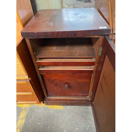 89 - Victorian Mahogany storage cabinet