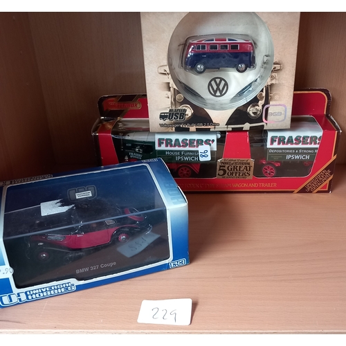 229 - A Collection of Boxed Classic Cars, to include Lledo Classix, Universal Hobbies, Matchbox and Corgi.