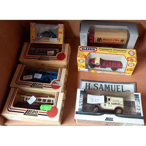 229 - A Collection of Boxed Classic Cars, to include Lledo Classix, Universal Hobbies, Matchbox and Corgi.