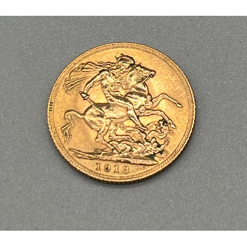 701A - 1913 George V Full Gold Sovereign coin