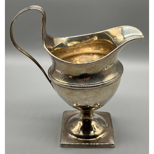 710 - Georgian London silver cream jug. [14cm high] [142.39grams]