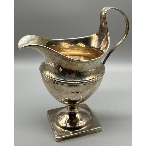 710 - Georgian London silver cream jug. [14cm high] [142.39grams]