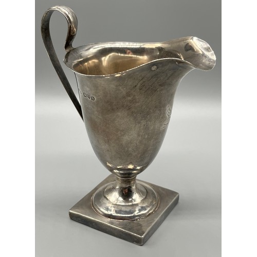 711 - Chester Silver Cream jug. [11cm high] [115grams]