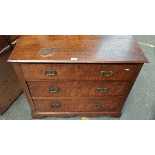 207 - 19th Century three drawer chest