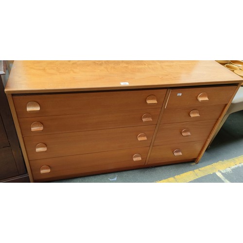 208 - Stag 7 drawer dressing table with mirror