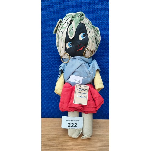 222 - Vintage Topsy doll made of hankies