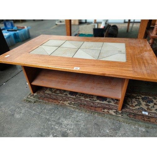 235 - Mid Century tile top coffee table