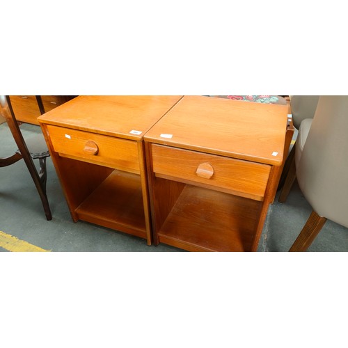 260 - A pair of Stag bedside cabinets