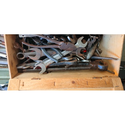 83 - A Large quantity of mixed tools; mostly spanners.